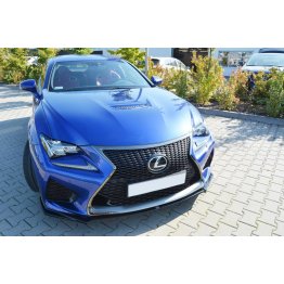 Накладка сплиттер на передний бампер на Lexus RC F